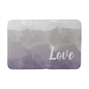 Tapis De Bain Ombre Purple et Grey Love Graceful Gradient