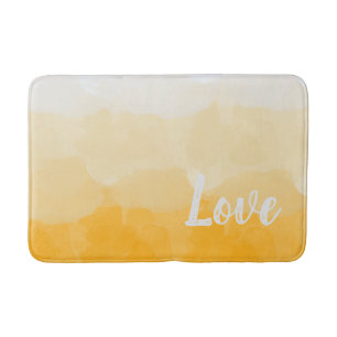 Tapis De Bain Ombre safran et soleil jaune amour dégradé