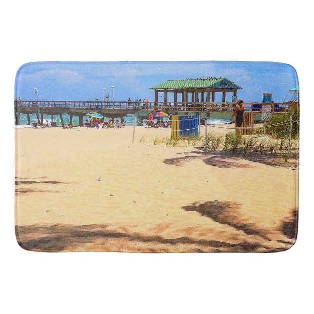 Tapis De Bain Ombres des palmiers (Devant)