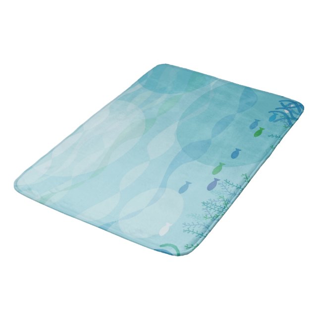 Tapis De Bain Ombres sous l'eau Salon de bain (Angle)