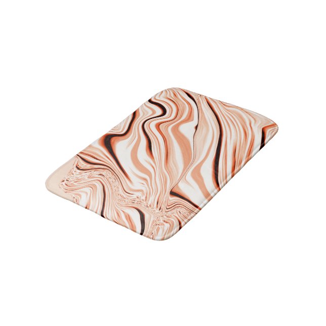 Tapis De Bain Ongles dans les tons beige, cylindre marron incurv (Angle)