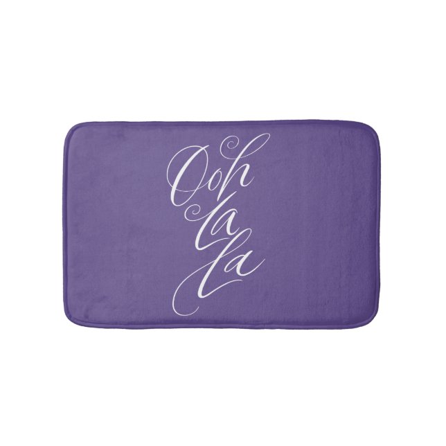 Tapis De Bain Ooh La La Letting couleur violet ultra violet (Devant)