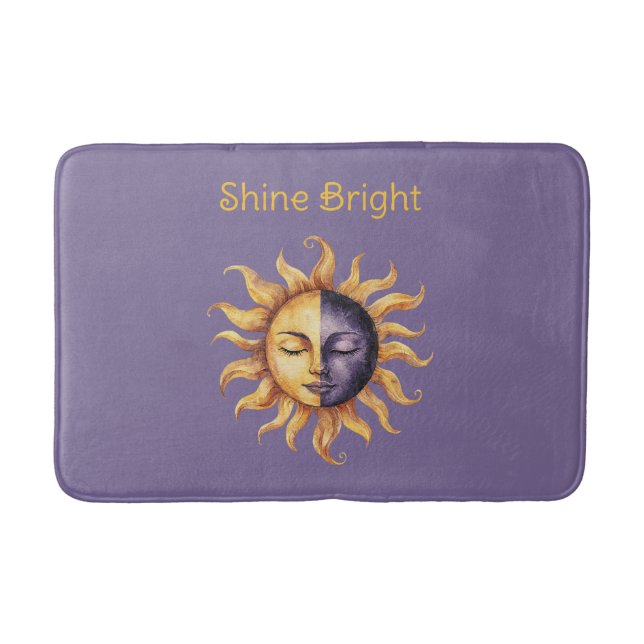 Tapis De Bain Or Purpule Brille Soleil (Devant)