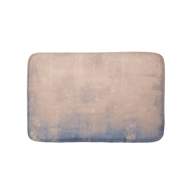 Tapis De Bain or rose bleu Mallow rustique Abstrait (Devant)