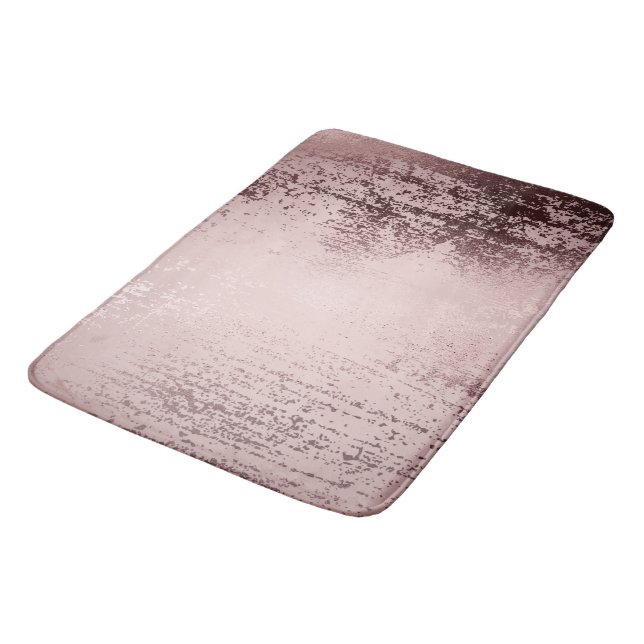 Tapis De Bain Or rose métal de luxe (Angle)