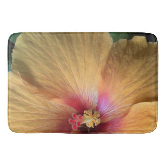 Tapis De Bain Orange Hibiscus Ruffle