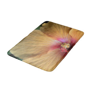 Tapis De Bain Orange Hibiscus Ruffle