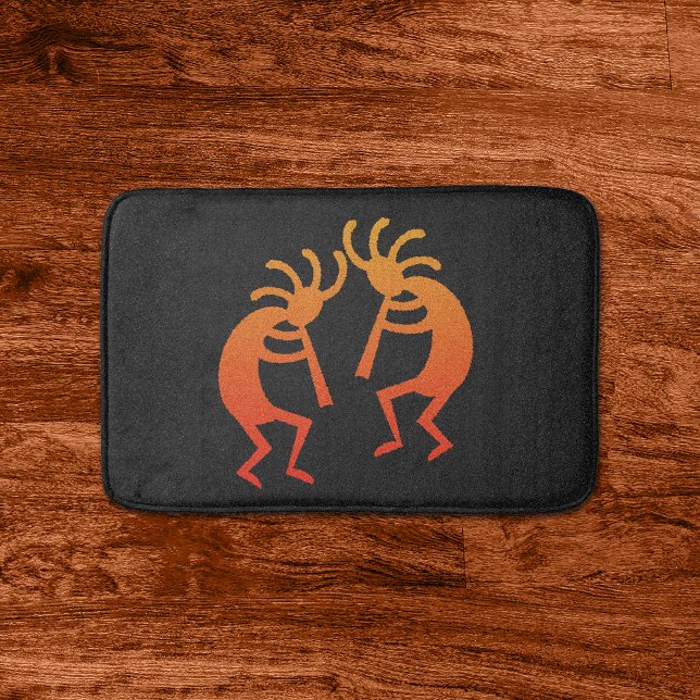 Tapis De Bain Orange Kokopelli Sud-Ouest (Créateur téléchargé)