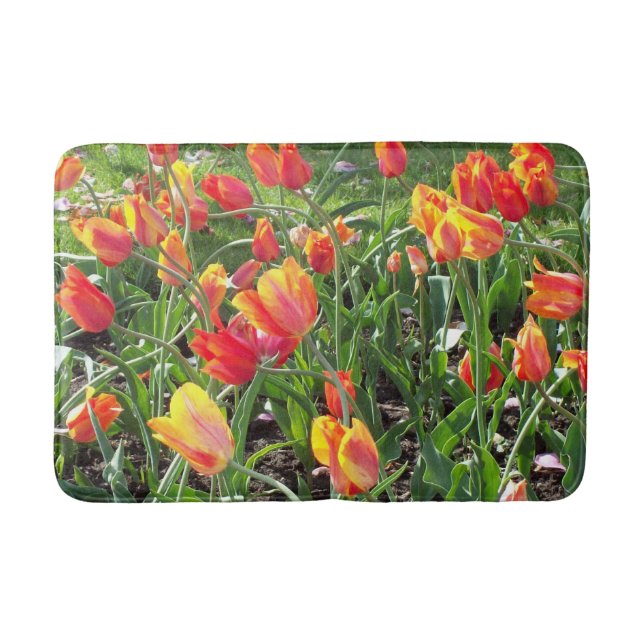 Tapis de bain Orange Tulips (Devant)