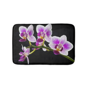 Tapis De Bain Orchidée blanche et violette