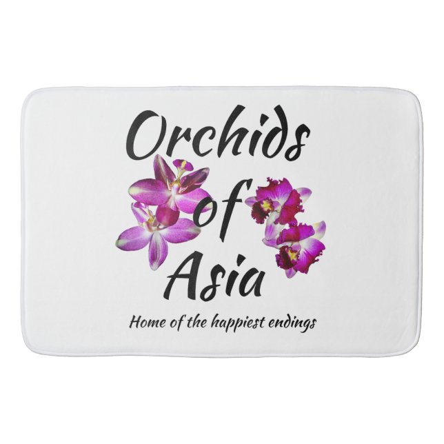 Tapis De Bain Orchidées d'Asie (Devant)