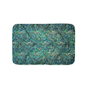 Tapis De Bain Ormeau et argent orientaux persans de motif