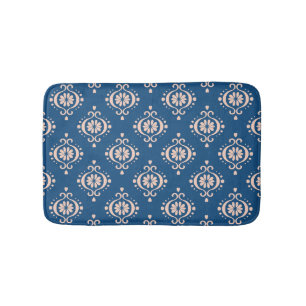 Tapis De Bain Ornement damassé Ikat Géométrique
