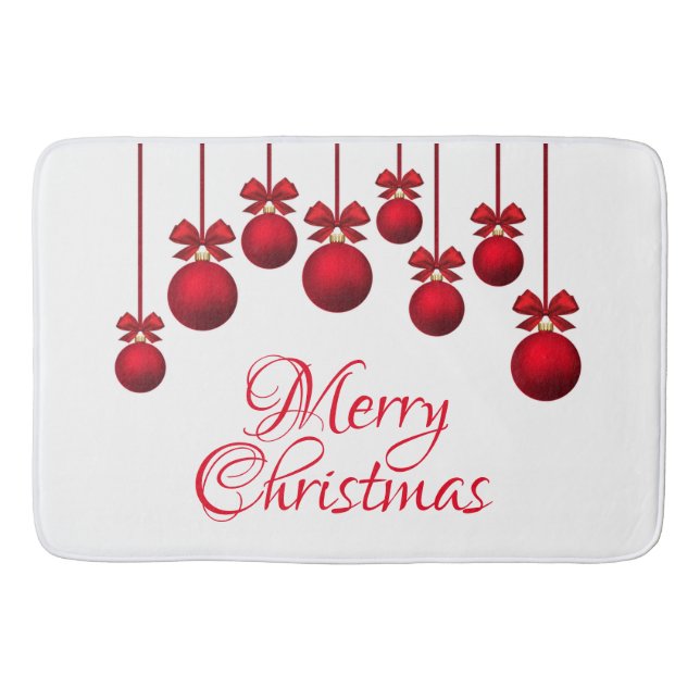 Tapis De Bain Ornements de Noël (Devant)