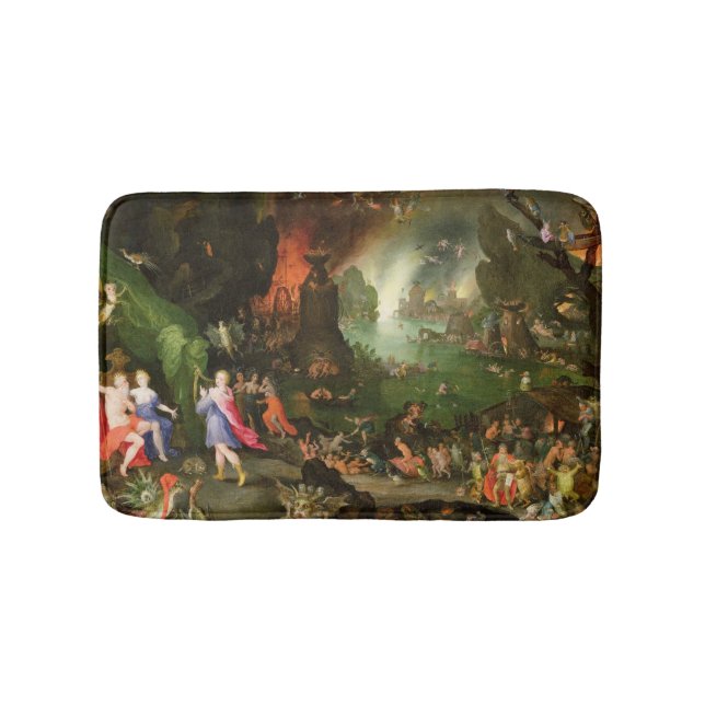 Tapis De Bain Orphée avec une harpe jouant à Pluton (Devant)