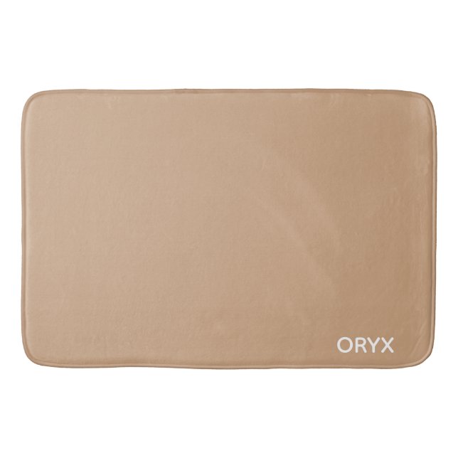 Tapis De Bain Oryx brown beige color name (Devant)