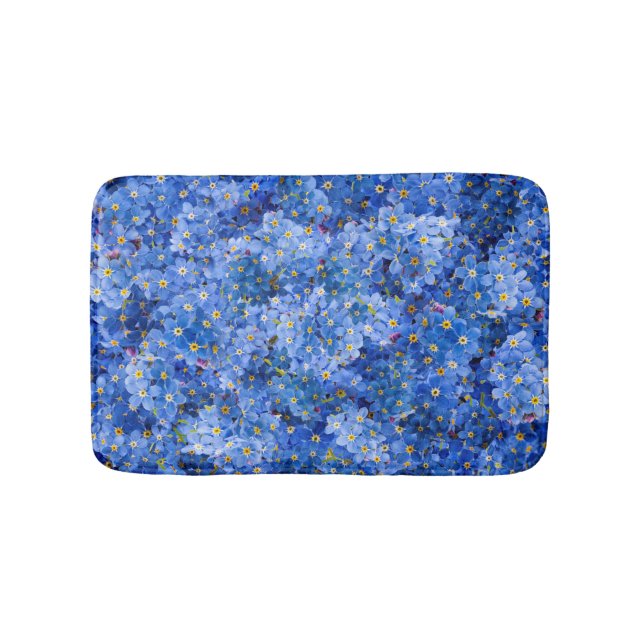 Tapis De Bain Oublie-moi pas Motif de fleurs (Devant)