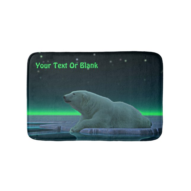 Tapis De Bain Ours polaire à bord de glace (Devant)