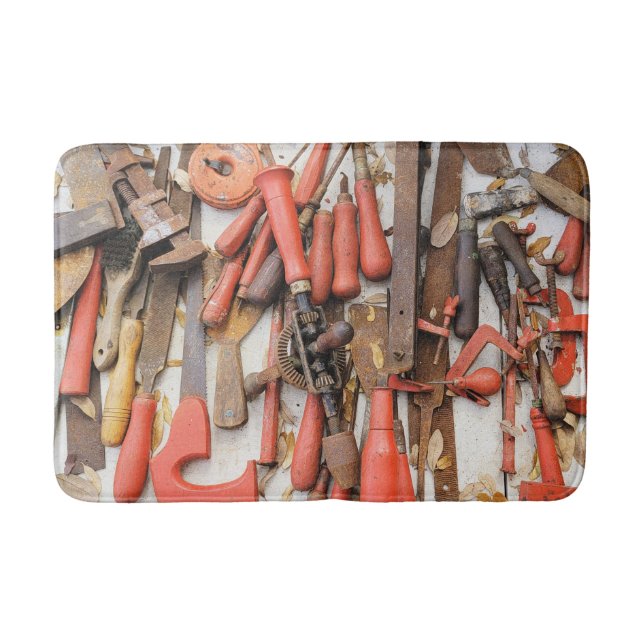 Tapis De Bain Outils Outil Russe antique Red Man (Devant)