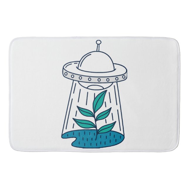 Tapis De Bain OVNI Alien (Devant)
