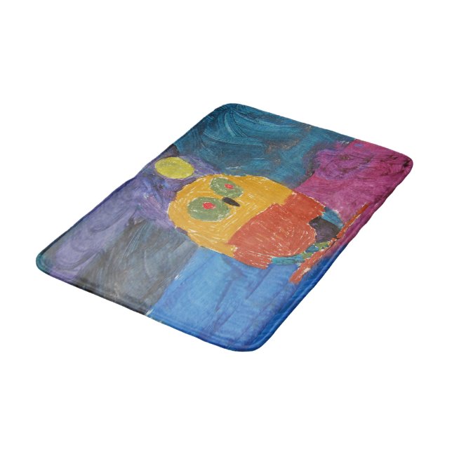 Tapis De Bain Owl Bird "Art by Kids" (Angle)