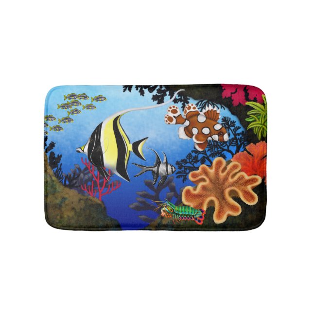 Tapis de bain Pacifique de récif coralien (Devant)