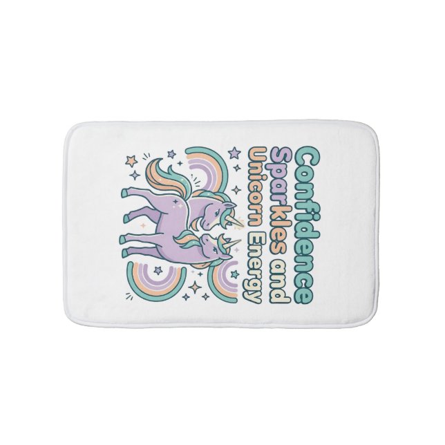 Tapis De Bain Paillettes de Confiance de Licorne et Conception d (Devant)