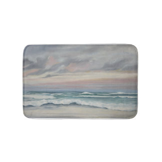 Tapis De Bain Painted Beach Scene Bath Mat