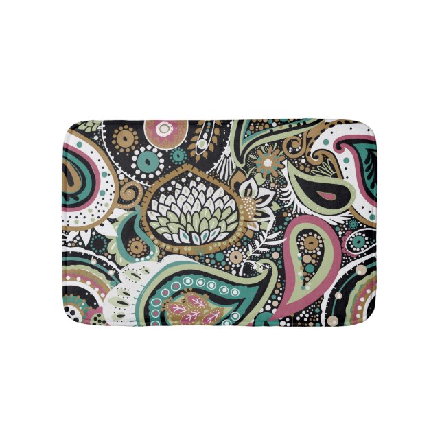 Tapis De Bain Paisley asiatique : design moderne et sans soudure (Devant)