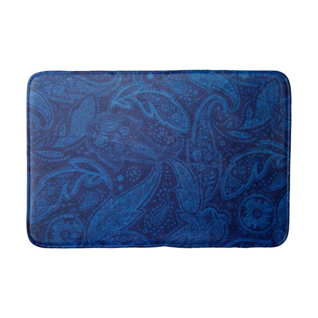 Tapis De Bain Paisley bleu (Devant)
