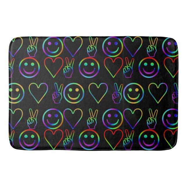 TAPIS DE BAIN PAIX, AMOUR ET BONHEUR (Devant)