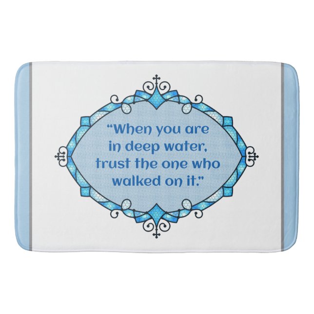 Tapis De Bain Paix dans les eaux profondes (Devant)