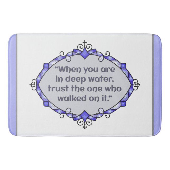 Tapis De Bain Paix dans les eaux profondes (Devant)