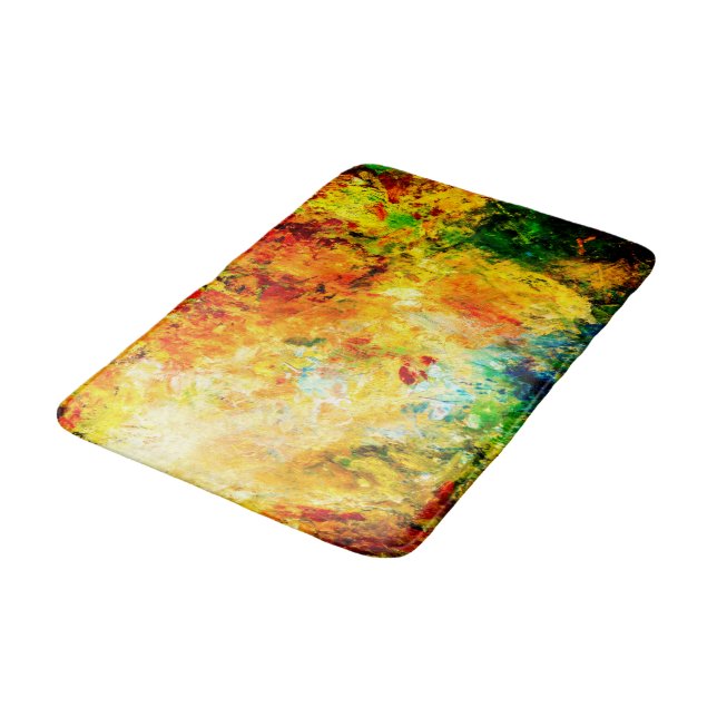 Tapis De Bain Palette Artiste Colorée (Angle)
