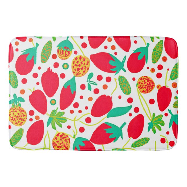 Tapis De Bain Palette de fruits Vivid Motif (Devant)