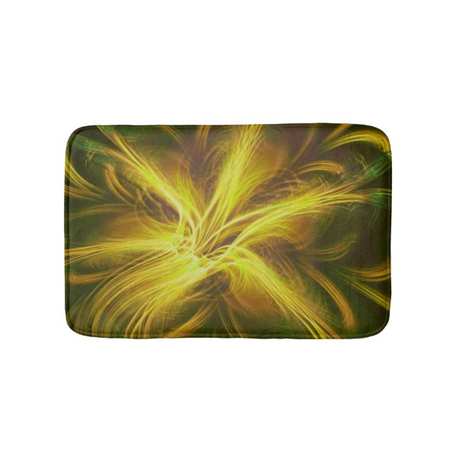 Tapis De Bain Palette fractée Fleur de bain Jaune (Devant)