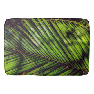 Tapis De Bain Palm Frond, Aiguilles de pin et Ombres Mat de bain