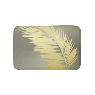 Tapis De Bain Palm Tropical d'or feuille