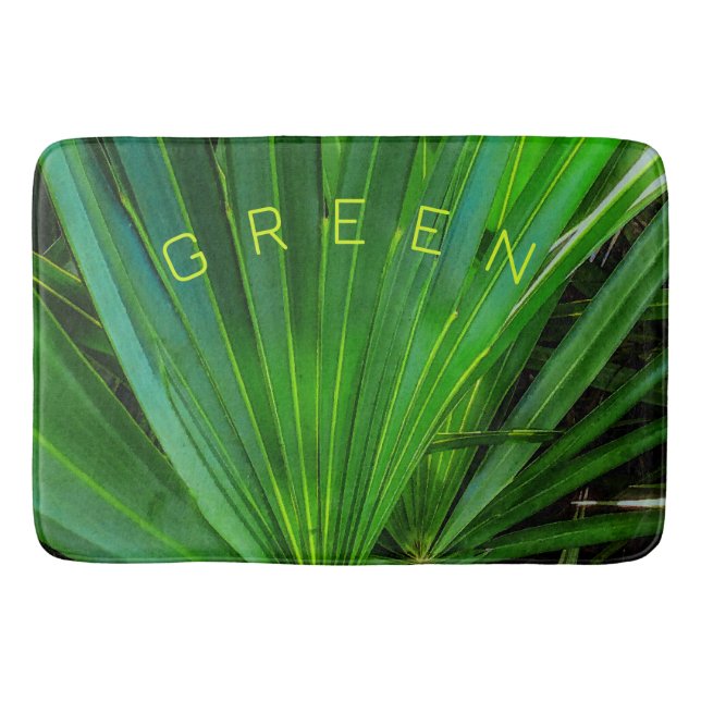 Tapis De Bain Palmetto de scie verte (Devant)