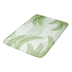 Tapis De Bain Palmier Bliss en Plumes Vertes 1