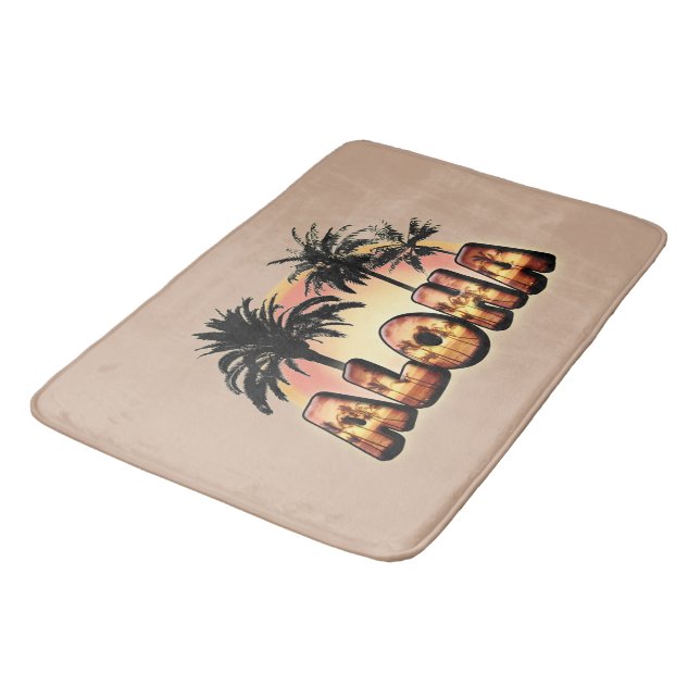 Tapis De Bain Palmiers d'Aloha (Angle)
