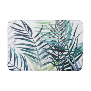 Tapis De Bain Palmiers Twilight - Feuilles tropicaux