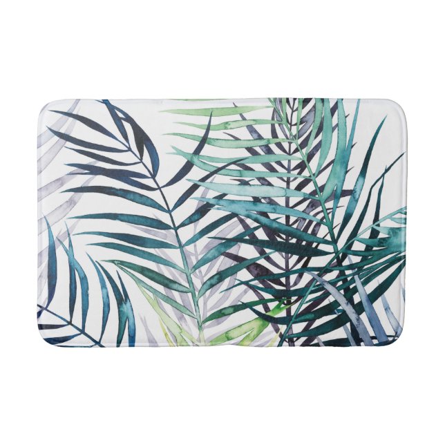 Tapis De Bain Palmiers Twilight - Feuilles tropicaux (Devant)
