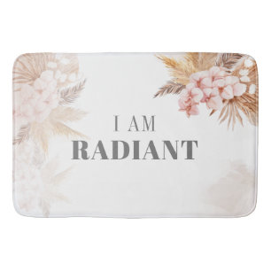 Tapis De Bain Pampas Grass Fête des mariées Florale Botanique