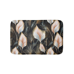 Tapis De Bain Pampas rose et bleu Parties scintillant en herbe