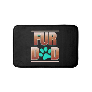Tapis De Bain Papa De Fourrure cool Avec Paw De Chat Le Jour