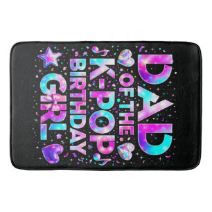 Tapis De Bain Papa de l'anniversaire K-Pop musique coréenne