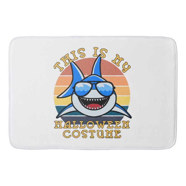 Tapis De Bain Papa Requin Soleil Couchant Drôle Épouvantable (Devant)