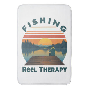 Tapis De Bain Papa Thérapie Moulinets de Pêche