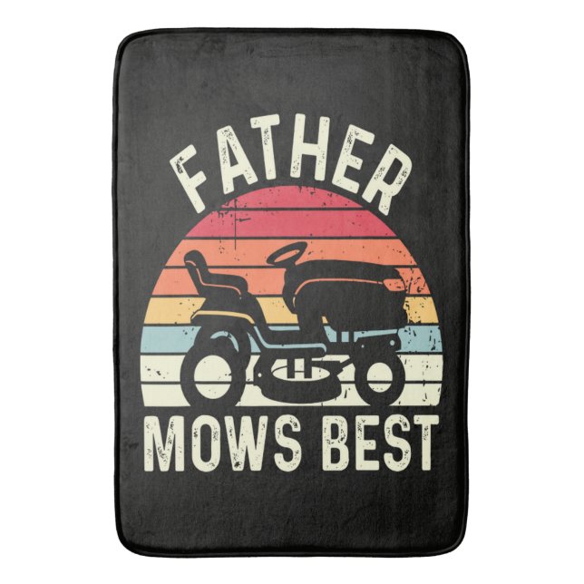 Tapis De Bain Papa tond le mieux (devant Vertical)